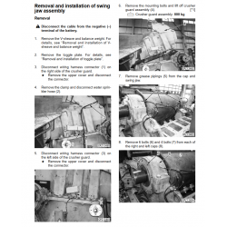 Komatsu Crushers -  Kruszarki - Warsztatowe instrukcje napraw, schematy instalacji, DTR - dokumentacja serwisowa